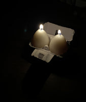 Yolki egg shaped candle